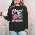 Baseball Mom Heart Ball Graphic Mother's Day Women Crewneck Sweatshirt Baseball Mom Heart Ball Graphic Mother's Day Women Crewneck Sweatshirt