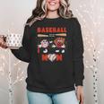 Baseball Mom Heart Baseball Mama Mother's Day Women Crewneck Sweatshirt Baseball Mom Heart Baseball Mama Mother's Day Women Crewneck Sweatshirt