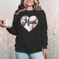 Baseball Mom Heart Mother's Day Mom Grandma Mama Boys Girls Women Crewneck Sweatshirt Baseball Mom Heart Mother's Day Mom Grandma Mama Boys Girls Women Crewneck Sweatshirt