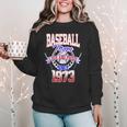 Baseball Mom Loud & Proud Since 1973 Women Crewneck Sweatshirt