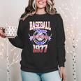Baseball Mom Loud & Proud Since 1977 Women Crewneck Sweatshirt Baseball Mom Loud & Proud Since 1977 Women Crewneck Sweatshirt