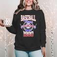 Baseball Mom Loud & Proud Since 1980 Women Crewneck Sweatshirt