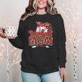 Baseball Mom Mama Mother's Day Leopard Sport Mom Mama Women Crewneck Sweatshirt Baseball Mom Mama Mother's Day Leopard Sport Mom Mama Women Crewneck Sweatshirt