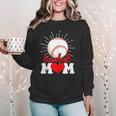 Baseball Mom Mama Mother's Day Sport Lover Women Crewneck Sweatshirt Baseball Mom Mama Mother's Day Sport Lover Women Crewneck Sweatshirt