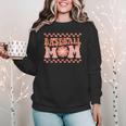 Baseball Mom Baseball Player Mama Women Groovy Women Crewneck Sweatshirt Baseball Mom Baseball Player Mama Women Groovy Women Crewneck Sweatshirt