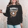 Baseball Mom Baseball Player Women Crewneck Sweatshirt Baseball Mom Baseball Player Women Crewneck Sweatshirt