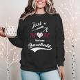 Baseball Mom Sayings Just A Mom That Loves Baseball Women Crewneck Sweatshirt Baseball Mom Sayings Just A Mom That Loves Baseball Women Crewneck Sweatshirt