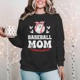 Baseball Mom Shirt Mama Women Baseball Shirt For Women Crewneck Sweatshirt