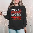 Baseball Mom Sport Mommy Baseball Mama Mother's Day Women Crewneck Sweatshirt Baseball Mom Sport Mommy Baseball Mama Mother's Day Women Crewneck Sweatshirt