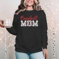 Baseball Mom Sporty Humor Women Crewneck Sweatshirt Baseball Mom Sporty Humor Women Crewneck Sweatshirt