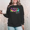 Baseball Mom Squad Tie Dye Cute Ball Mom Women Crewneck Sweatshirt
