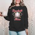 Baseball Mom T-Ball Mom Little League Mom Apparel Women Crewneck Sweatshirt Baseball Mom T-Ball Mom Little League Mom Apparel Women Crewneck Sweatshirt
