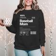 Baseball Mom Graphic Tees For Women Women Crewneck Sweatshirt