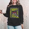 Baseball Mom Traits For Great Mothers Grey And Yellow Women Crewneck Sweatshirt Baseball Mom Traits For Great Mothers Grey And Yellow Women Crewneck Sweatshirt