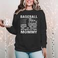 Baseball Mommy Mom USA Flag 4th Of July Women Crewneck Sweatshirt Baseball Mommy Mom USA Flag 4th Of July Women Crewneck Sweatshirt
