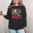 Baseball Moms Bling It & Their Sons Bring It For Women Women Crewneck Sweatshirt Baseball Moms Bling It & Their Sons Bring It For Women Women Crewneck Sweatshirt