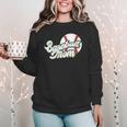 Baseball Mom's Favorite Game Day Women Crewneck Sweatshirt