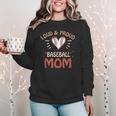 Baseball Moms Game Practice Sports School Kids Women Crewneck Sweatshirt Baseball Moms Game Practice Sports School Kids Women Crewneck Sweatshirt