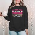 Baseball Moms I'm Not Just His Mom Baseball Mama Women Crewneck Sweatshirt