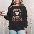 Baseball Moms Mother Kids Girls Boys School Game Women Crewneck Sweatshirt