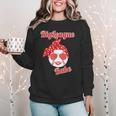 Cute Love Baseball BigLeague Babe Hot Baseball Mom Women Crewneck Sweatshirt
