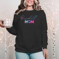 Cute Mother's Day Teeball T-Ball Baseball Mom Women Crewneck Sweatshirt