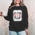 My Heart Is On That Field Baseball Mom Momm Women Crewneck Sweatshirt My Heart Is On That Field Baseball Mom Momm Women Crewneck Sweatshirt