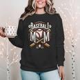 Home Run Baseball Mom Women Crewneck Sweatshirt