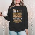I`m a Baseball Mom Just Like a Normal Mom Except Much Cooler Women Crewneck Sweatshirt