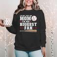 I'm Not Just His Mom I'm His Biggest Fan Baseball Mom Women Crewneck Sweatshirt I'm Not Just His Mom I'm His Biggest Fan Baseball Mom Women Crewneck Sweatshirt