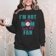 I'm Not Just His Mom I'm His Number One Fan Baseball Mom Women Crewneck Sweatshirt I'm Not Just His Mom I'm His Number One Fan Baseball Mom Women Crewneck Sweatshirt