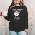 My Kid Might Not Always Swing Humors Baseball Mom Women Crewneck Sweatshirt