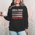 Loud & Proud Baseball Mom Sport Women Crewneck Sweatshirt Loud & Proud Baseball Mom Sport Women Crewneck Sweatshirt