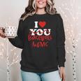 I Love Baseball Moms Women Crewneck Sweatshirt I Love Baseball Moms Women Crewneck Sweatshirt