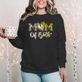 Mom Of Both Softball Baseball Mom Women Crewneck Sweatshirt