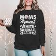 Moms Against Baseball Pants Shirt Baseball Mom Women Crewneck Sweatshirt Moms Against Baseball Pants Shirt Baseball Mom Women Crewneck Sweatshirt