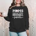 Moms Against White Baseball Pants For Baseball Moms Women Crewneck Sweatshirt Moms Against White Baseball Pants For Baseball Moms Women Crewneck Sweatshirt