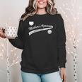 Mothers Against Baseball Pants Baseball Mom Women Crewneck Sweatshirt