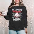 Mother's Day Baseball Mom Women Crewneck Sweatshirt