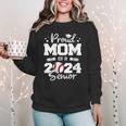 Proud Mom Of a 2024 Senior Baseball Mom 2024 Graduate Women Crewneck Sweatshirt Proud Mom Of a 2024 Senior Baseball Mom 2024 Graduate Women Crewneck Sweatshirt