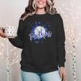 School Spirit Panthers Panther Pride Baseball Mom For Women Women Crewneck Sweatshirt