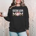 Senior Mom Class Of 2024 Baseball Mom Bandana Graduation Women Crewneck Sweatshirt