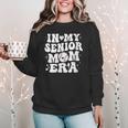 In My Senior Mom Era Class Of 2024 Groovy Baseball Mom Life Women Crewneck Sweatshirt In My Senior Mom Era Class Of 2024 Groovy Baseball Mom Life Women Crewneck Sweatshirt