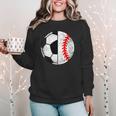 Soccer Baseball Player Soccer Baseball Mom Women Crewneck Sweatshirt Soccer Baseball Player Soccer Baseball Mom Women Crewneck Sweatshirt