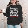 Somebody's Loudmouth Baseball Mom Mothers Day Baseball Women Crewneck Sweatshirt Somebody's Loudmouth Baseball Mom Mothers Day Baseball Women Crewneck Sweatshirt