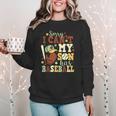 Sorry I Can't My Son Has Baseball Mother’s Day Baseball Mom Women Crewneck Sweatshirt Sorry I Can't My Son Has Baseball Mother’s Day Baseball Mom Women Crewneck Sweatshirt