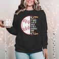 It Takes a Lot Of Balls To Be a Baseball Mom Women Crewneck Sweatshirt