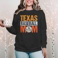 Texas Baseball Mom Design Baseball Player And Baseball Women Crewneck Sweatshirt Texas Baseball Mom Design Baseball Player And Baseball Women Crewneck Sweatshirt