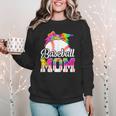 Tie Dye Baseball Mom Baseball Mama Sport Mother's Day Women Crewneck Sweatshirt