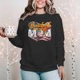 Vintage American Flag Baseball Mom Patriotic 4th July Women Crewneck Sweatshirt Vintage American Flag Baseball Mom Patriotic 4th July Women Crewneck Sweatshirt
